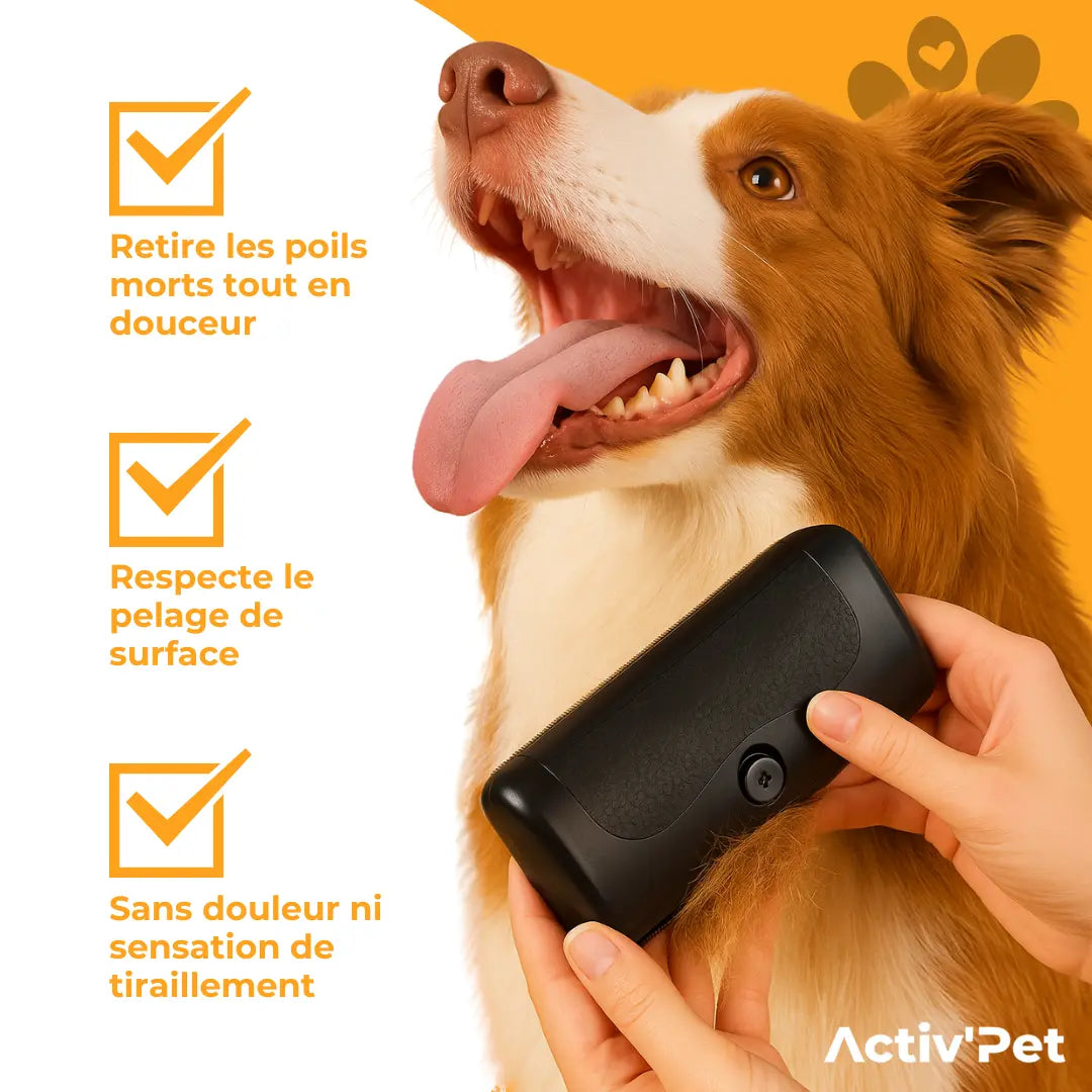 Brosse Sublim’Poils Activ'Pet