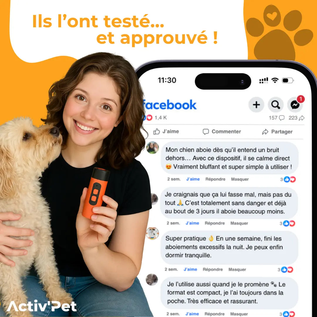 Dispositif Ultrasons Chien Serein Activ'Pet