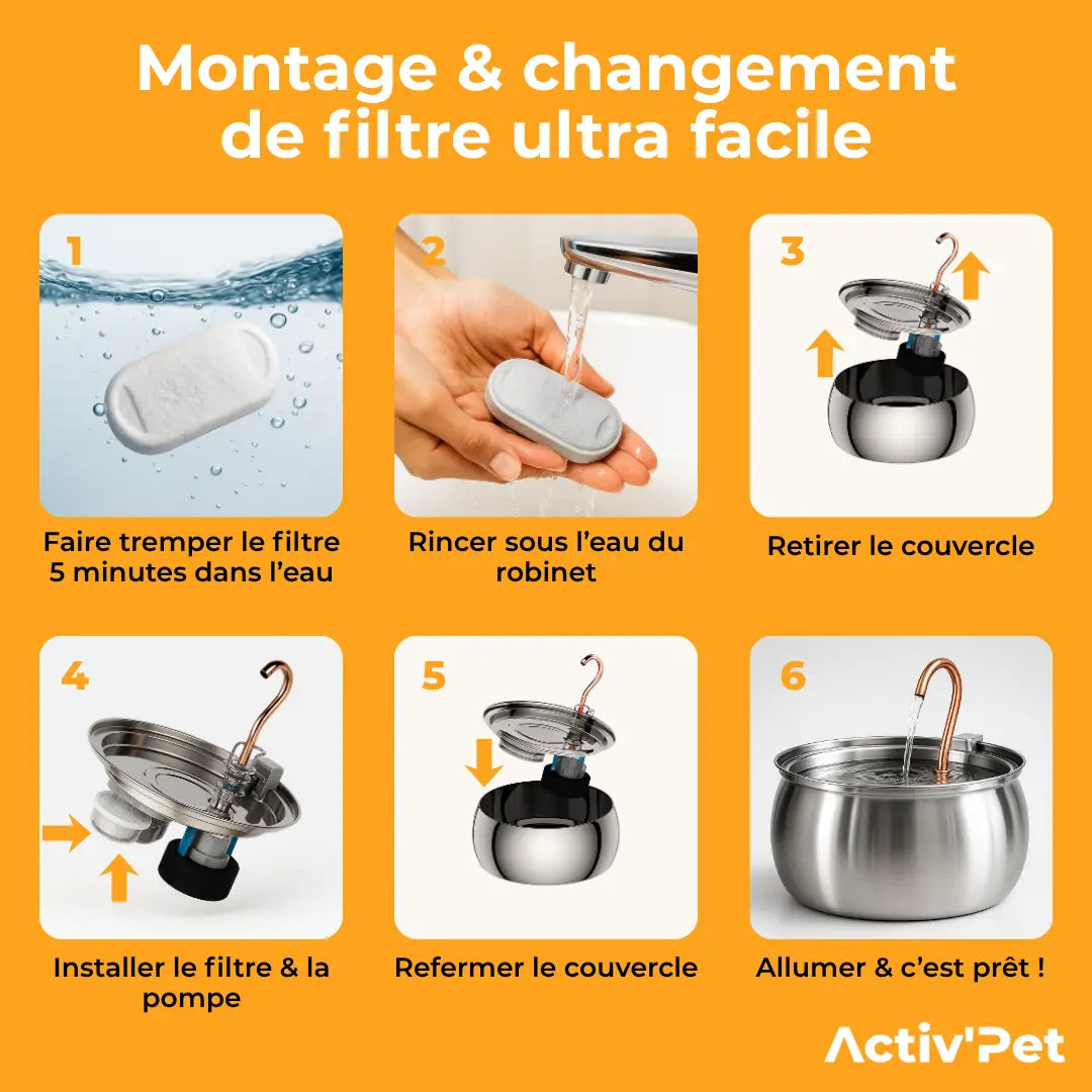 Fitres pour Fontaine à Chat