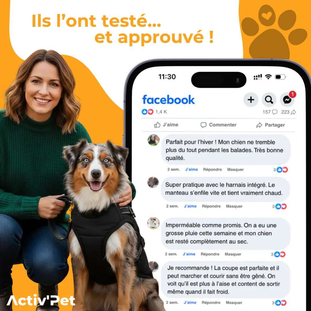 Manteau d’hiver 3 en 1 Activ’Pet