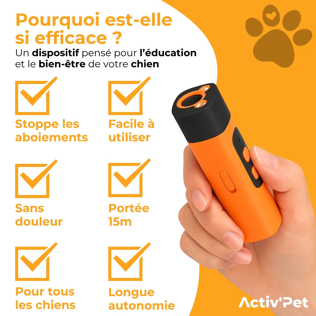 Dispositif Ultrasons Chien Serein Activ'Pet