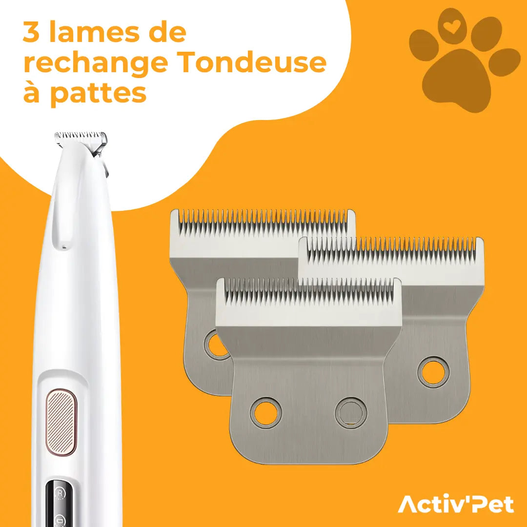 3 replacement blades for Paw Trimmer