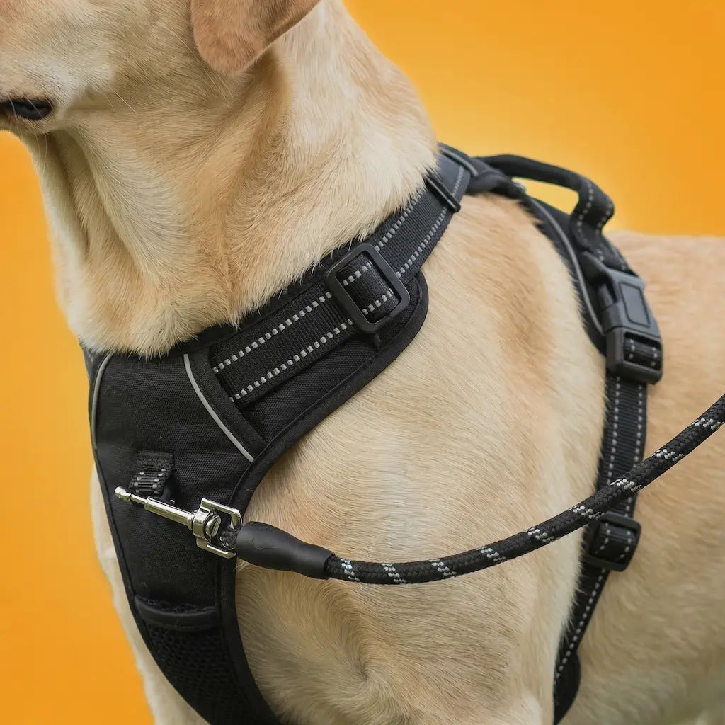Étape 2 — attacher la laisse au clip anti-traction