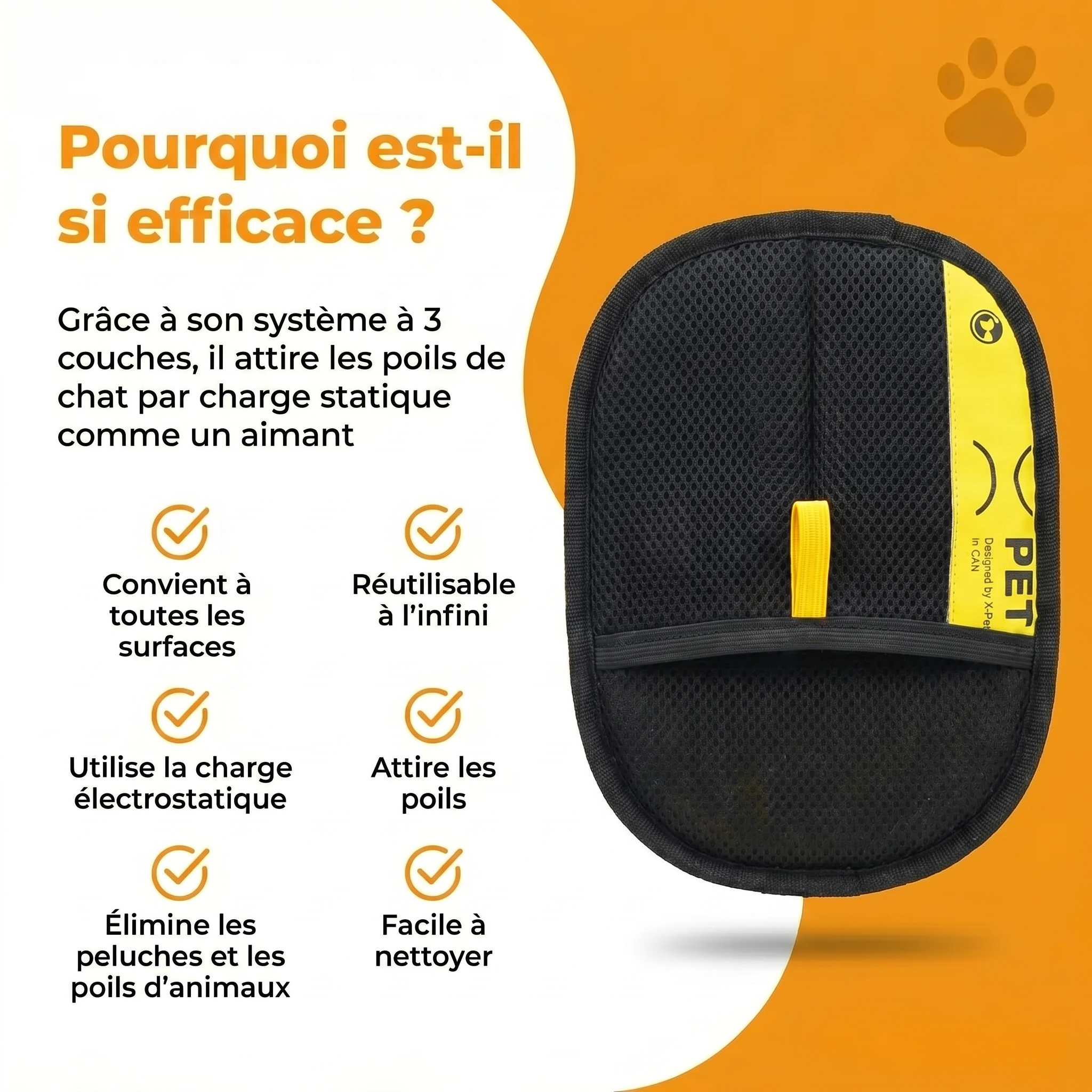 Gant Attrape'Poils
